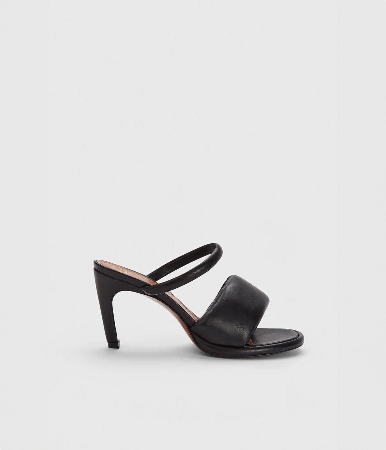 AGNONE HEELED SANDAL- BLACK NAPPA | ATP ATELIER |  ATP ATELIER AGNONE HEELED SANDAL- BLACK NAPPA