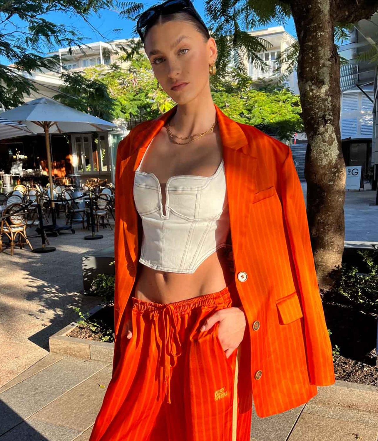 ALLEY CAT VACAY PANT- ORANGE | SOMETHING VERY SPECIAL | SOMETHING VERY SPECIAL ALLEY CAT VACAY PANT- ORANGE