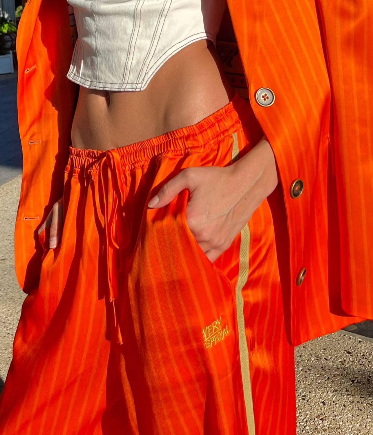 ALLEY CAT VACAY PANT- ORANGE | SOMETHING VERY SPECIAL | SOMETHING VERY SPECIAL ALLEY CAT VACAY PANT- ORANGE