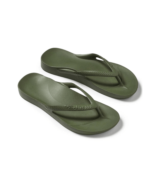 ARCHIE THONGS | OLIVE | ARCH SUPPORT THONGS ARCHIES ARCHIE THONGS | OLIVE