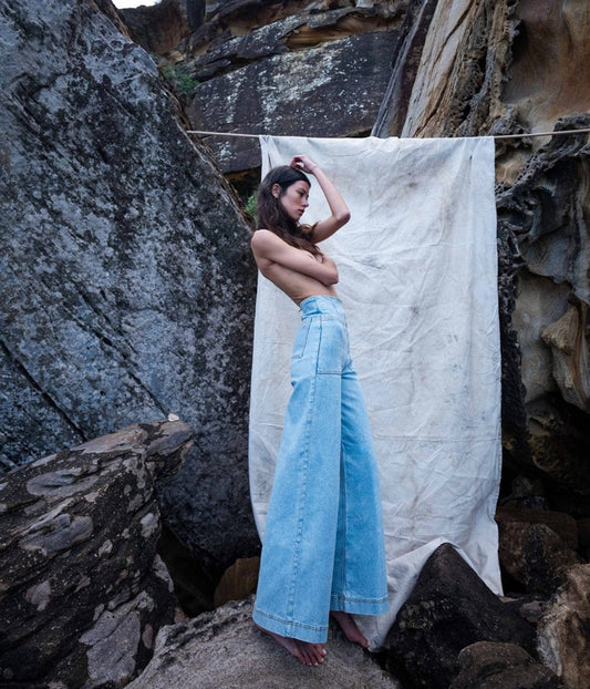 ARTCLUB X OUTLAND- VINTAGE 70'S WASH ROSSINI JEAN | ARTCLUB | ARTCLUB BY HEIDI MIDDLETON ARTCLUB X OUTLAND- VINTAGE 70'S WASH ROSSINI JEAN