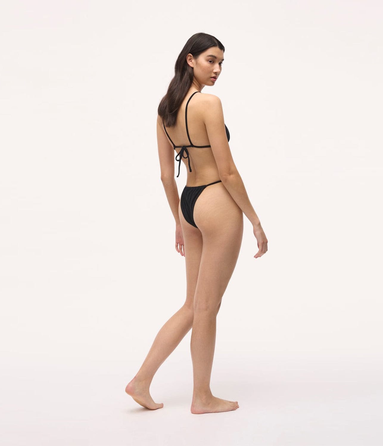 AVA STRING BIKINI BOTTOM- BLACK | BAYTHE |  BAYTHE AVA STRING BIKINI BOTTOM- BLACK