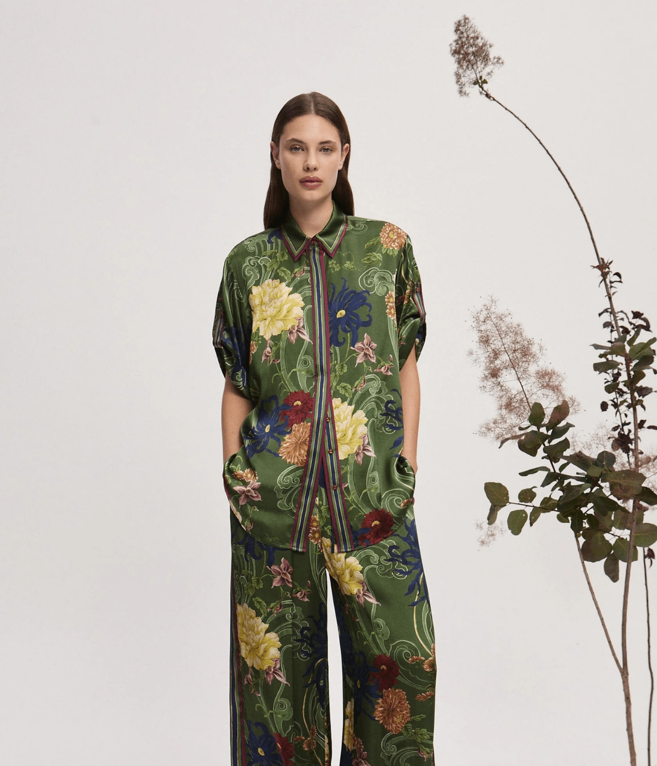 AVERY SILK SHIRT | ALEMAIS ALEMAIS AVERY SILK SHIRT