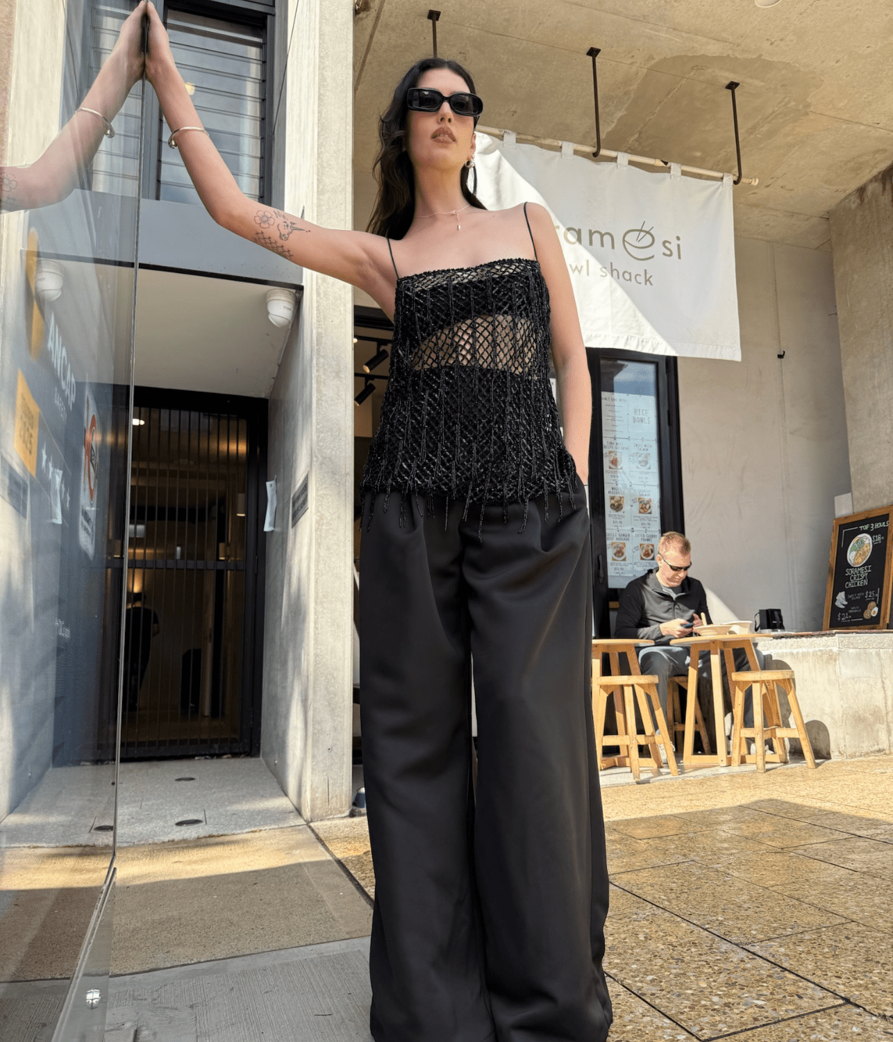 BEAD SINGLET TOP | HARRIS TAPPER HARRIS TAPPER BEAD SINGLET TOP