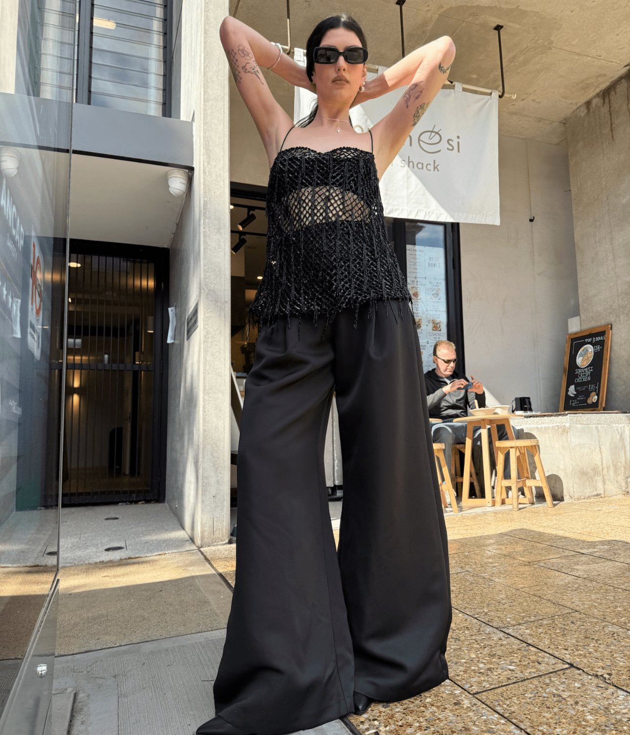 BEAD SINGLET TOP | HARRIS TAPPER HARRIS TAPPER BEAD SINGLET TOP
