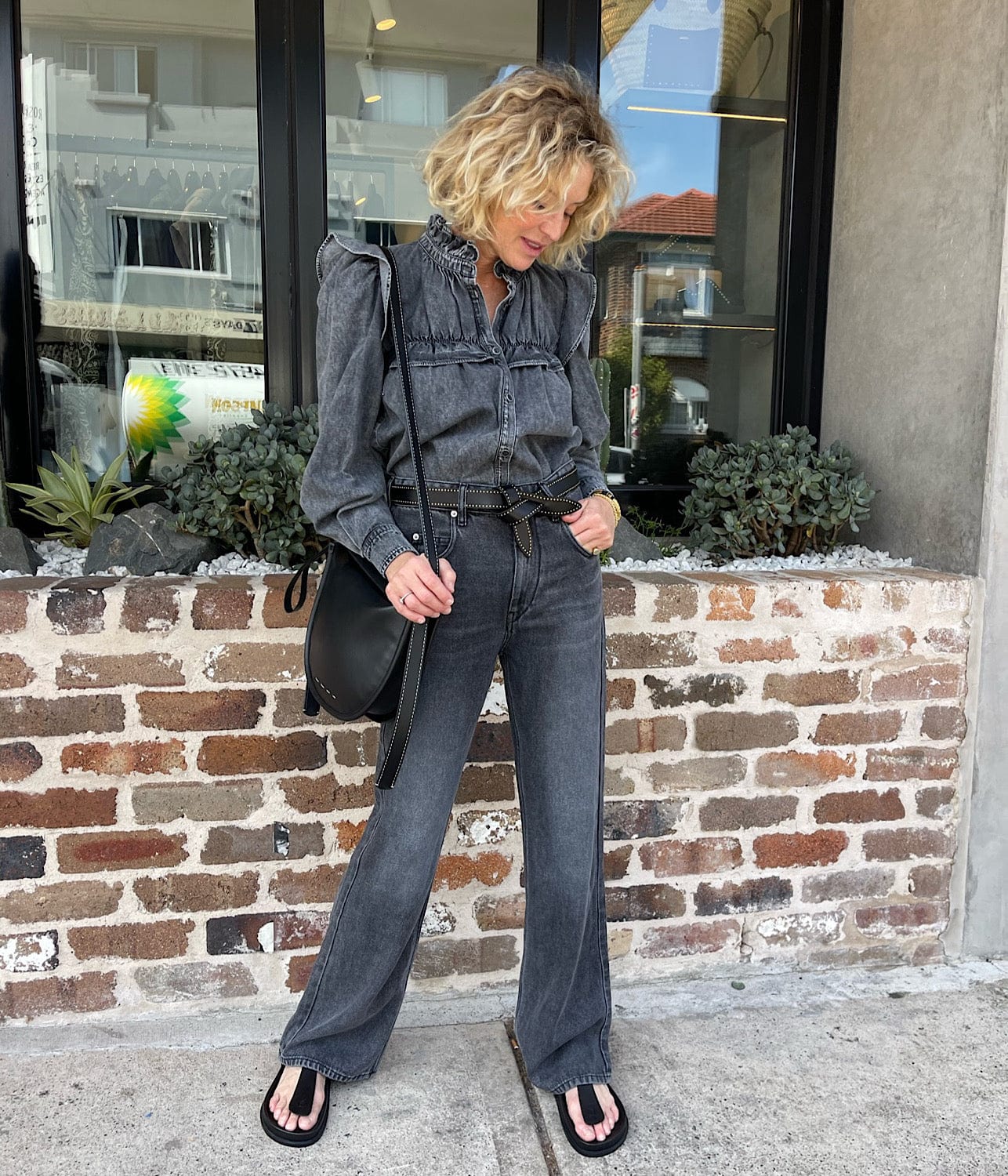 BELVIRA FLARED JEANS- GREY | ISABEL MARANT | ISABEL MARANT BELVIRA FLARED JEANS- GREY
