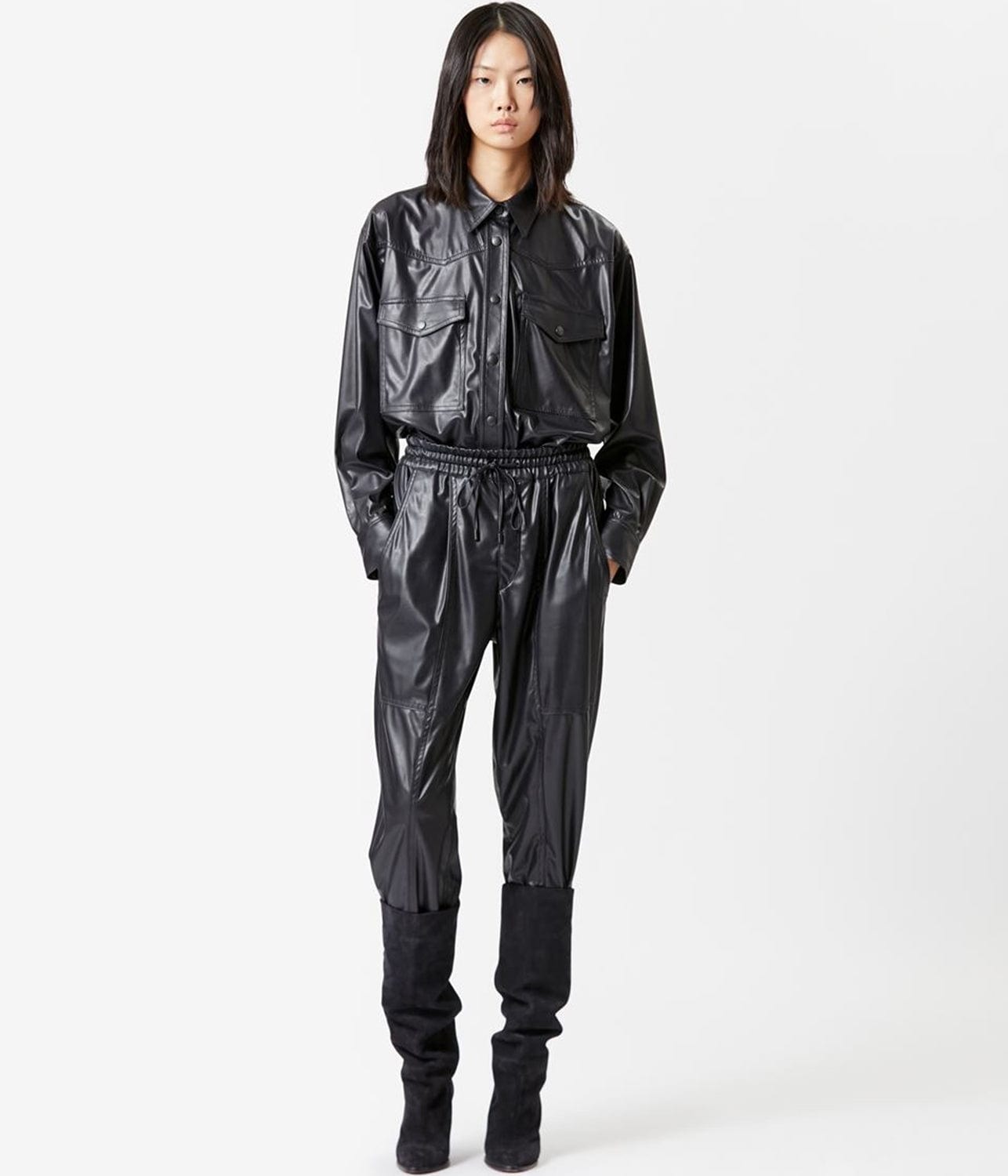BERNY SHIRT- BLACK | ISABEL MARANT | ISABEL MARANT BERNY SHIRT- BLACK