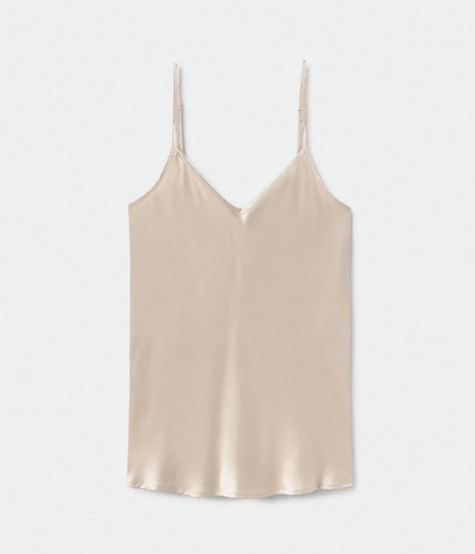 BIAS CUT CAMI HAZELNUT | SILK LAUNDRY SILK LAUNDRY BIAS CUT CAMI HAZELNUT