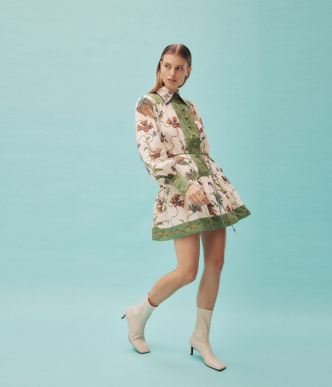 BIRDIE MINI DRESS- MULTI | ALEMAIS | ALEMAIS BIRDIE MINI DRESS- MULTI