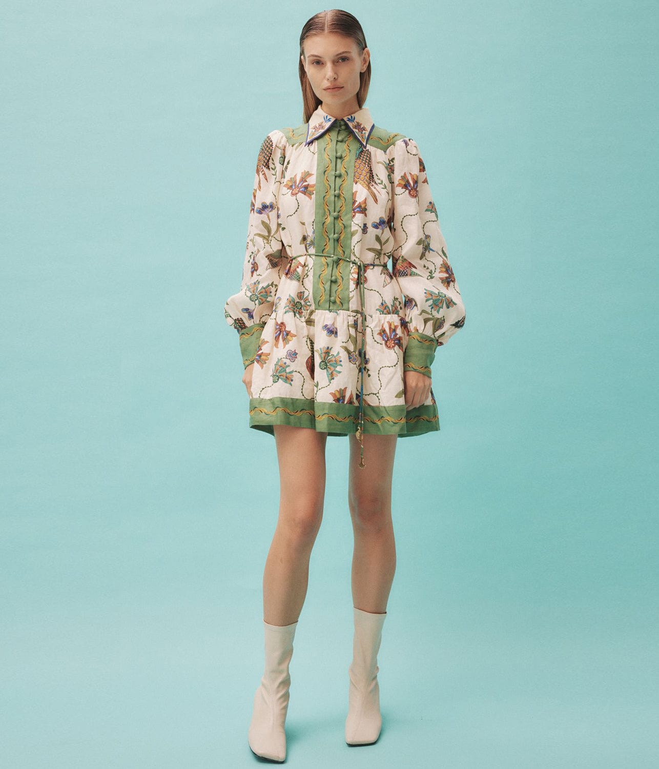 BIRDIE MINI DRESS- MULTI | ALEMAIS | ALEMAIS BIRDIE MINI DRESS- MULTI