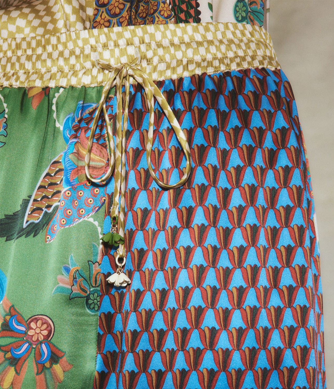 BIRDIE SPLICED PANT- MULTI | ALEMAIS | ALEMAIS BIRDIE SPLICED PANT- MULTI