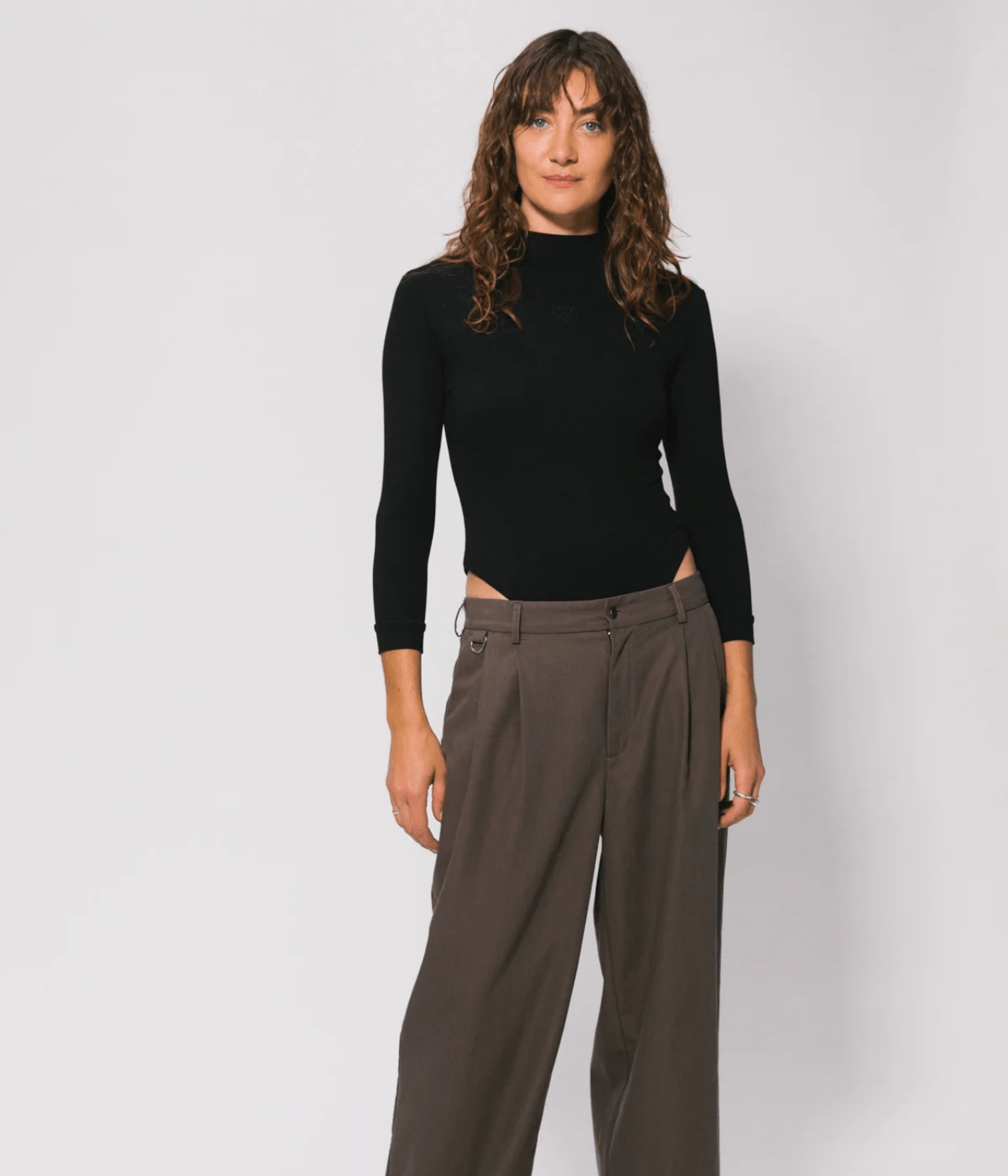 BLACK LS BODY SUIT | SOMETHING VERY SPECIAL SOMETHING VERY SPECIAL BLACK LONG SLEEVE BODY SUIT