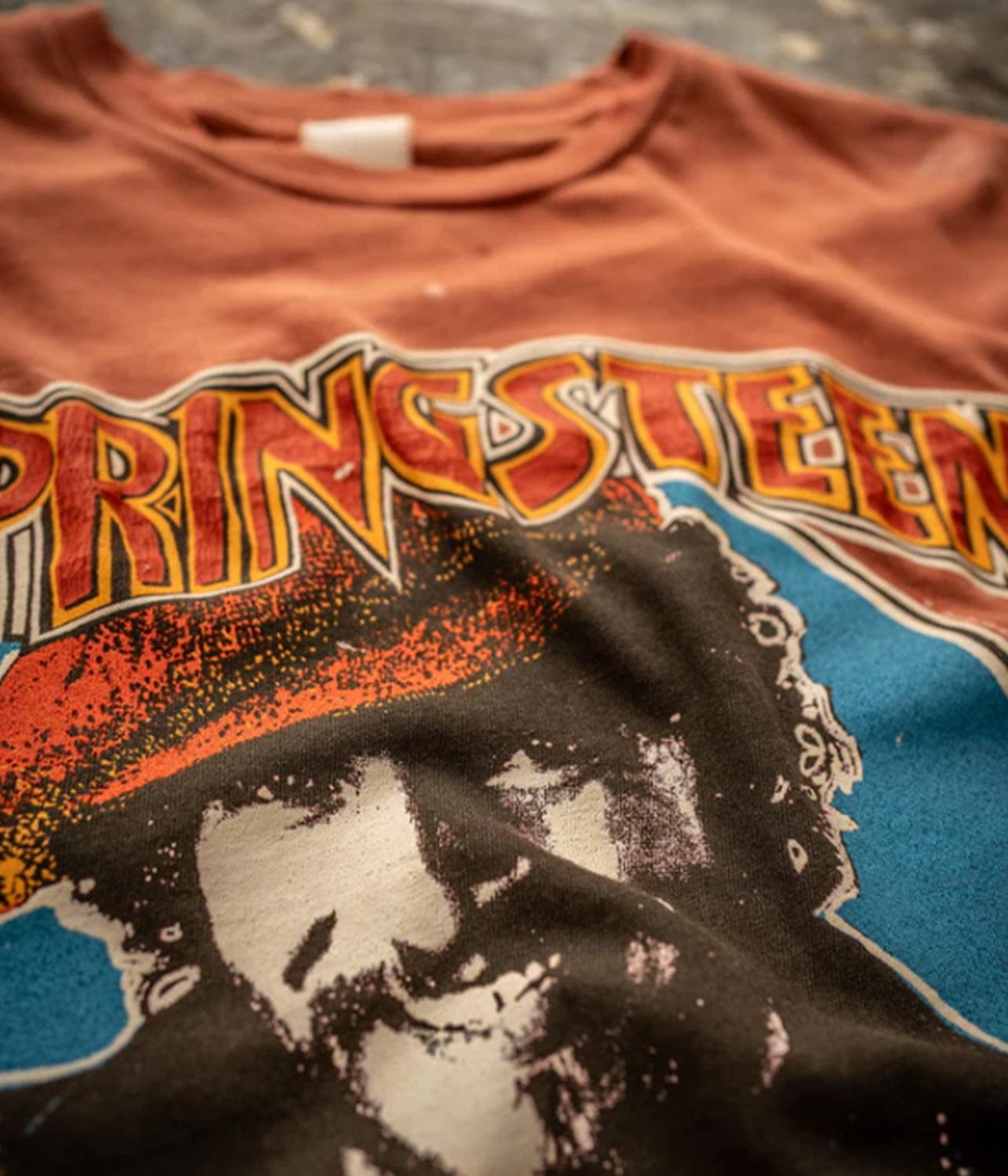 BRUCE SPRINGSTEEN '78 TOUR TEE- RUST | MADE WORN | MADE WORN BRUCE SPRINGSTEEN '78 TOUR TEE- RUST