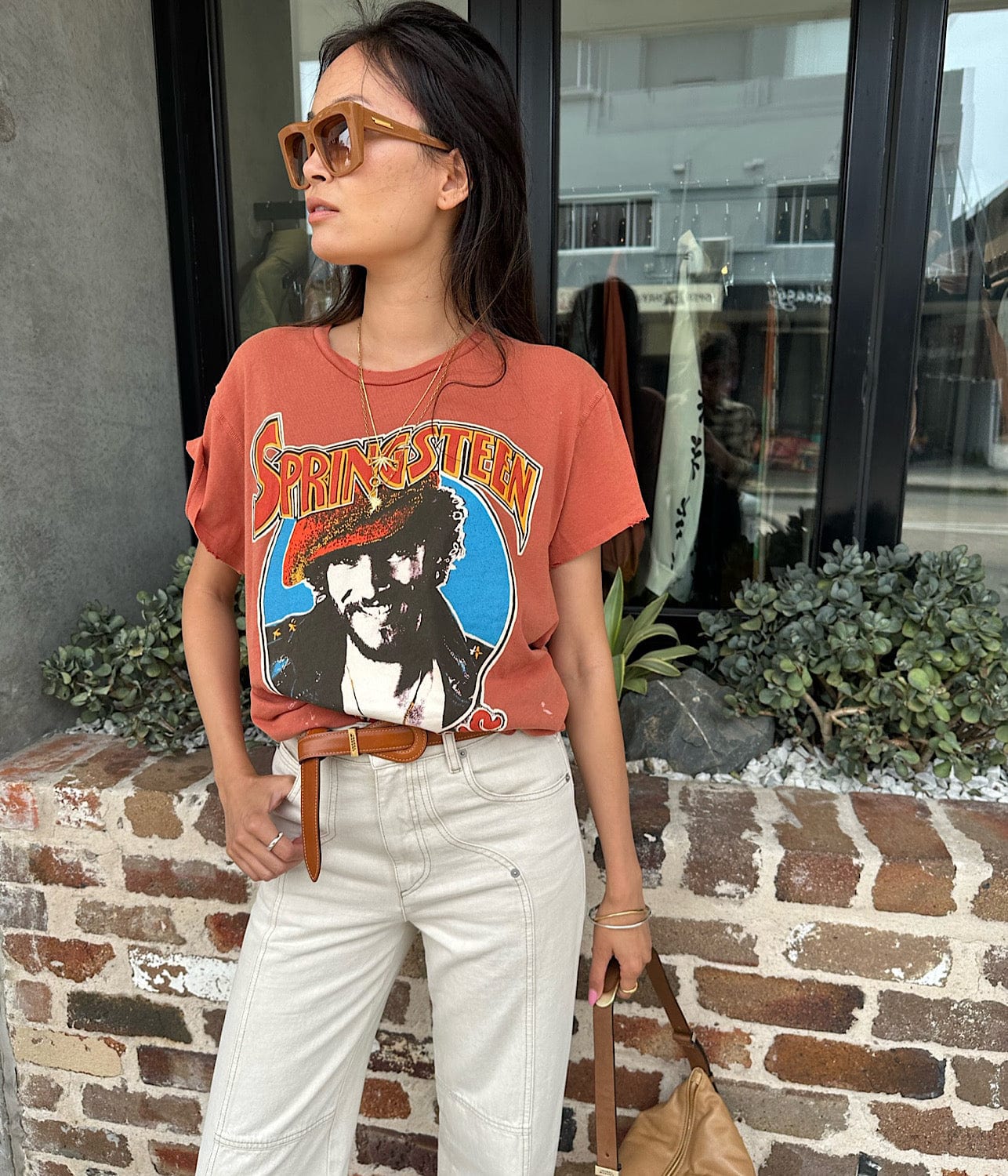 BRUCE SPRINGSTEEN '78 TOUR TEE- RUST | MADE WORN | MADE WORN BRUCE SPRINGSTEEN '78 TOUR TEE- RUST