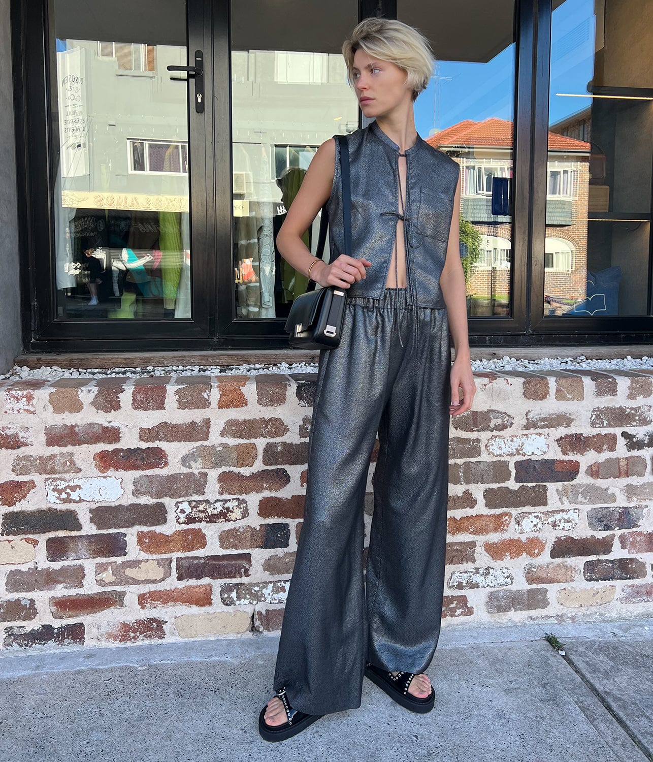 BYBLOS TIE TOP- SILVER | MATIN | MATIN BYBLOS TIE TOP- SILVER