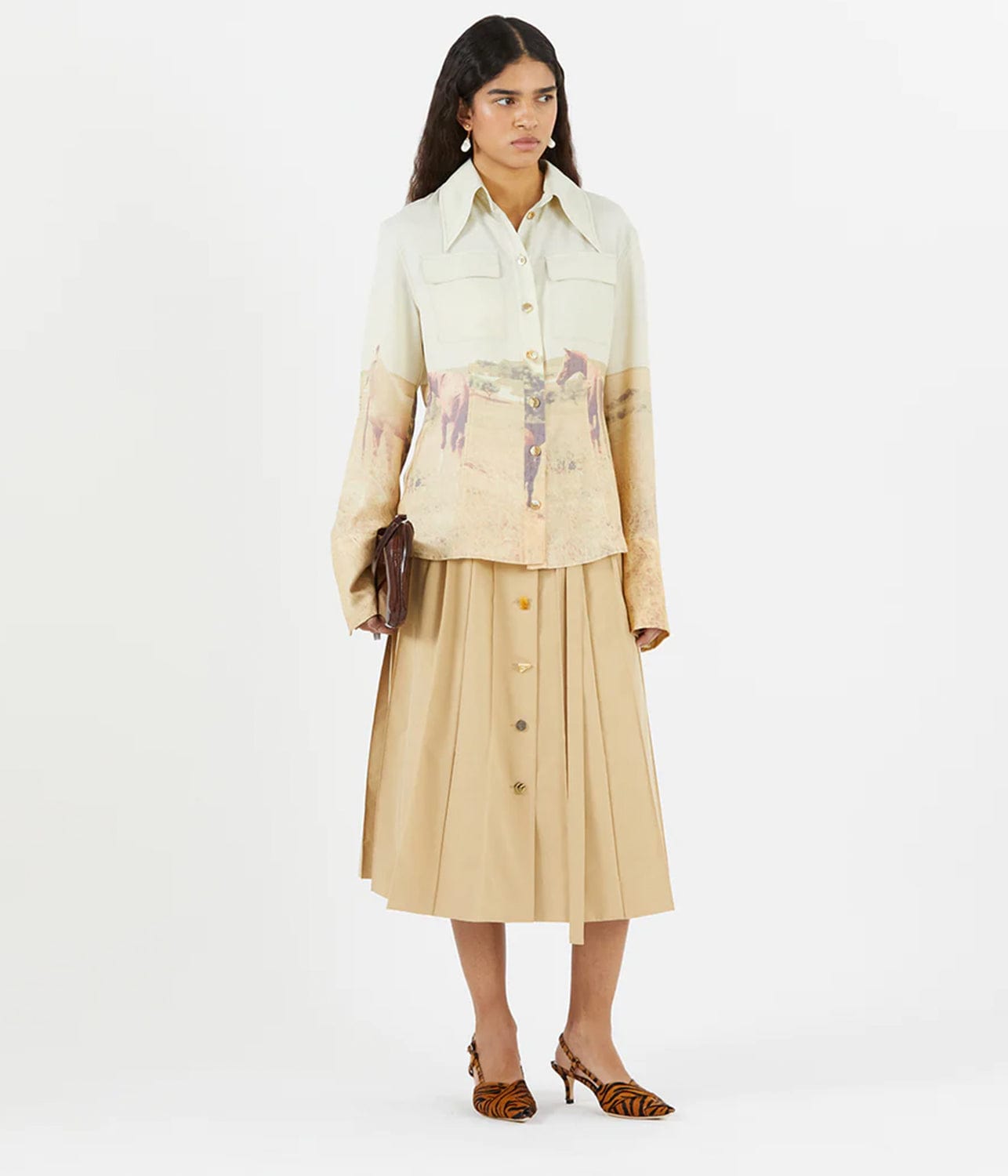 CAMILLE SHIRT- HORSE | REJINA PYO | REJINA PYO CAMILLE SHIRT- HORSE