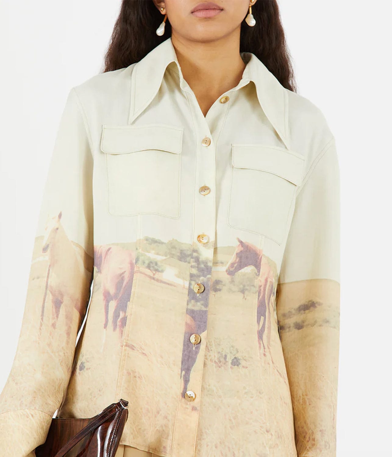 CAMILLE SHIRT- HORSE | REJINA PYO | REJINA PYO CAMILLE SHIRT- HORSE