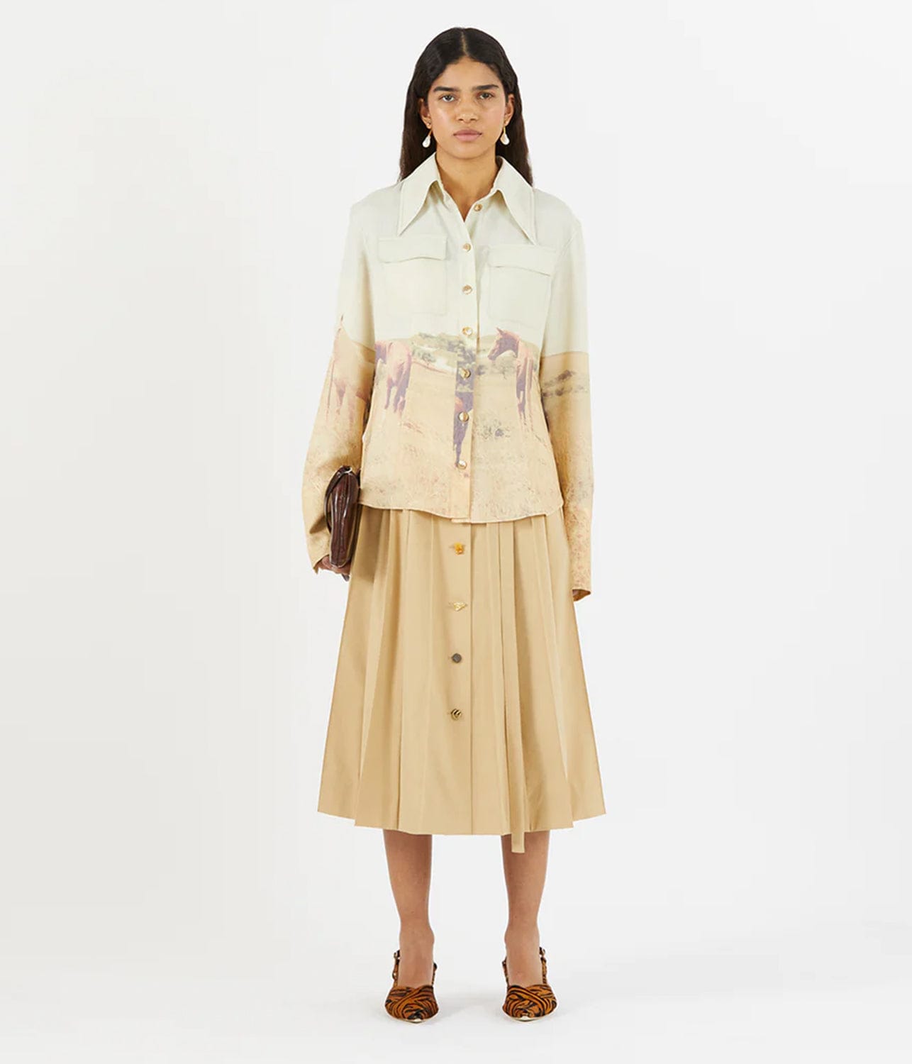 CAMILLE SHIRT- HORSE | REJINA PYO | REJINA PYO CAMILLE SHIRT- HORSE