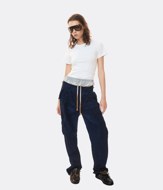 CANVAS PANTS NAVY | LUUDA LUUDA CANVAS PANTS NAVY