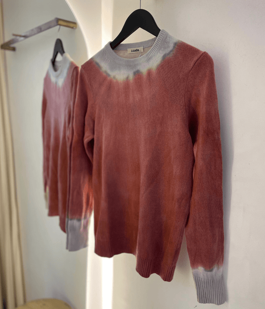 CASHMERE CREW NECK JUMPER | LUUDA | DESERT LUUDA CASHMERE CREW NECK JUMPER | DESERT