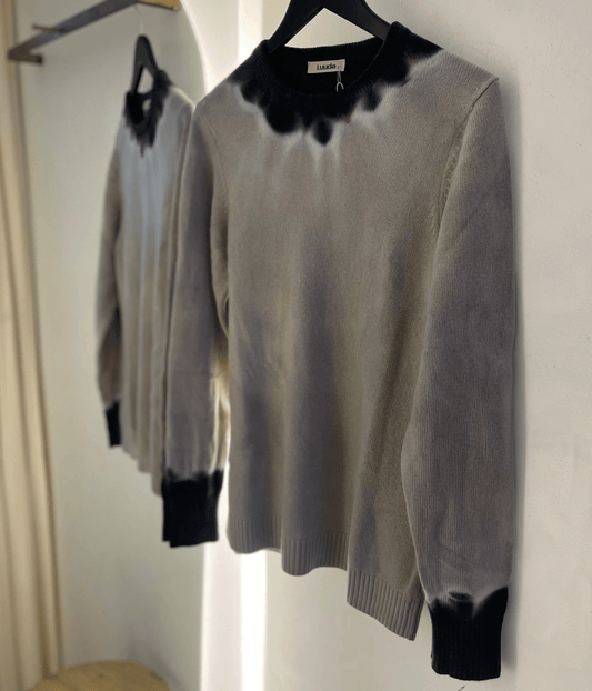 CASHMERE CREW NECK JUMPER | LUUDA LUUDA CASHMERE CREW NECK JUMPER | SLATE