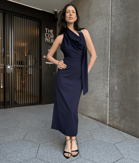 CATHERINE BUCKLE MAXI DRESS | WYNN HAMLYN WYNN HAMLYN CATHERINE BUCKLE MAXI DRESS