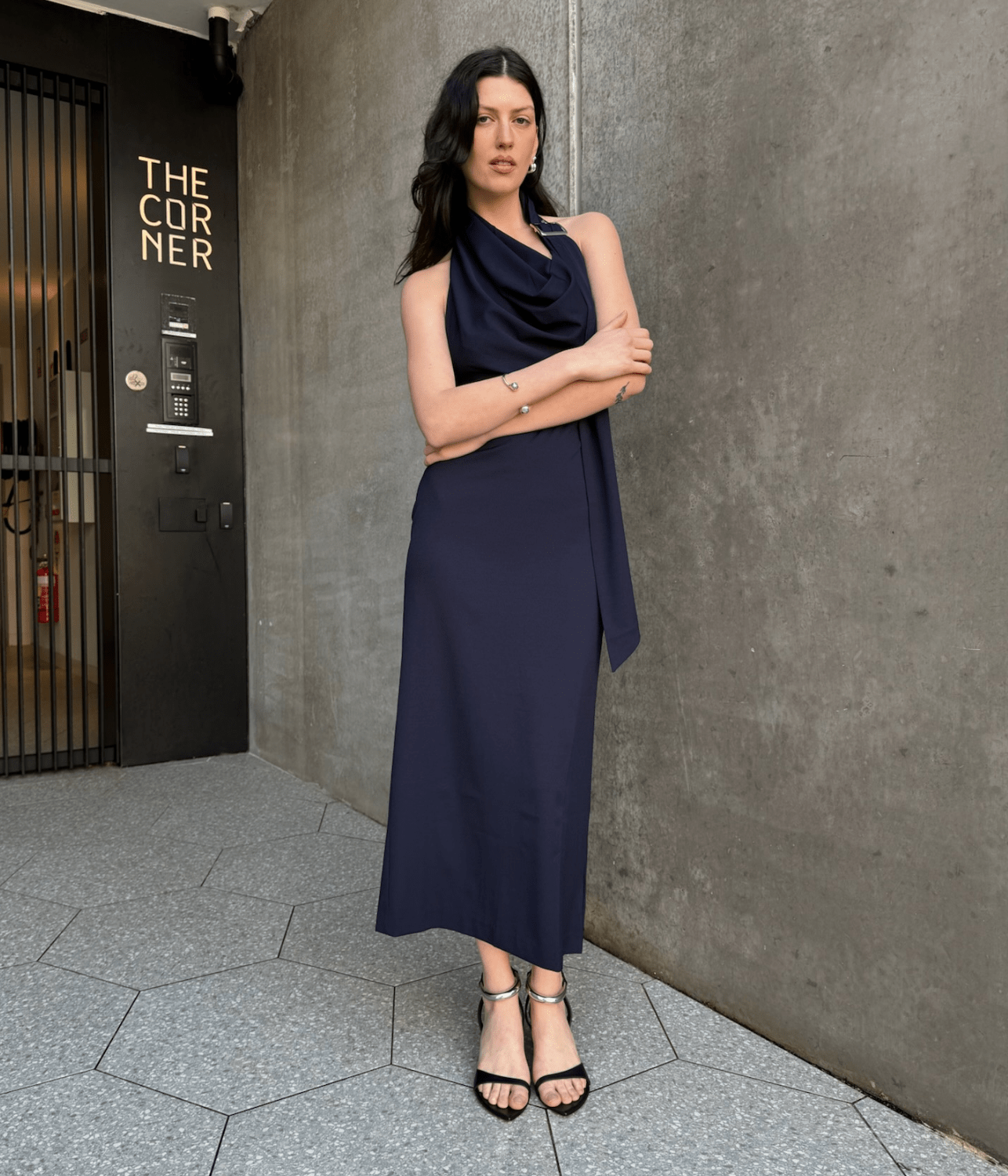 CATHERINE BUCKLE MAXI DRESS | WYNN HAMLYN WYNN HAMLYN CATHERINE BUCKLE MAXI DRESS