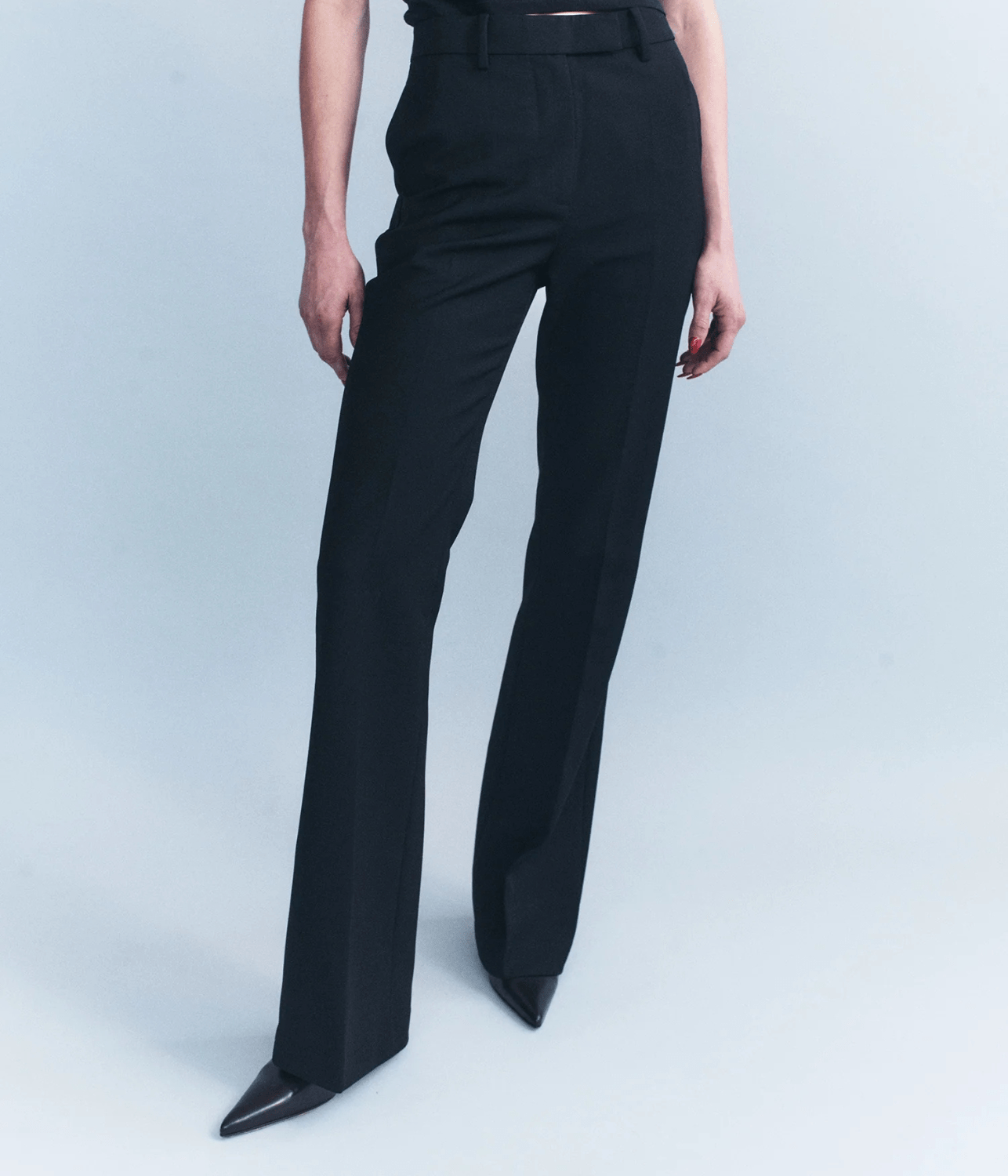 CELINA SCUBA WOOL TAILORED PANTS | COURTNEY ZHENG COURTNEY ZHENG CELINA SCUBA WOOL TAILORED PANTS