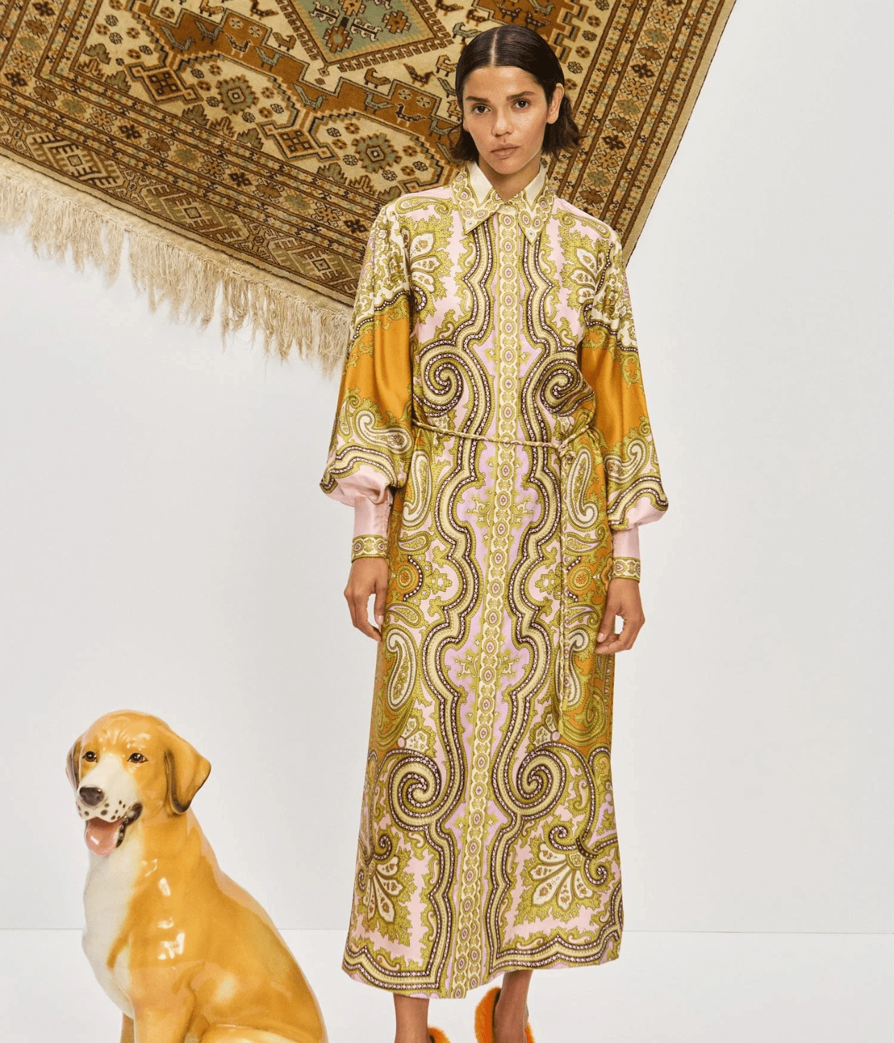 CLEMENZA SILK SHIRTDRESS | ALEMAIS ALEMAIS CLEMENZA SILK SHIRTDRESS