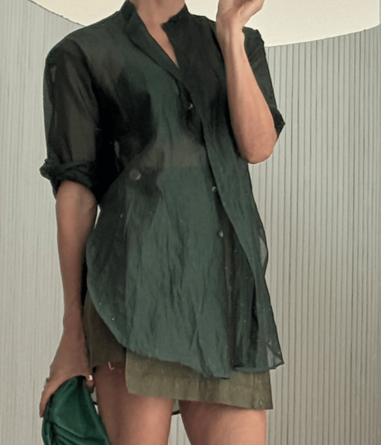 CLOUD DESHI SHIRT | VERDE OFFICINA | ARTCLUB ARTCLUB BY HEIDI MIDDLETON CLOUD DESHI SHIRT | VERDE OFFICINA