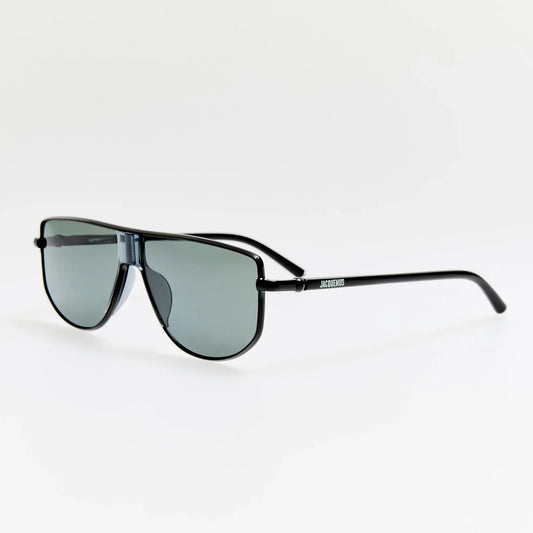 CORSA SUNGLASSES IN BLACK AND GREY | JACQUEMUS JACQUEMUS CORSA SUNGLASSES