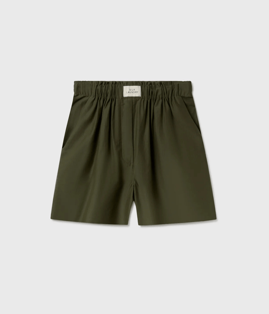 COTTON SILK BOXERS PINE | SILK LAUNDRY SILK LAUNDRY COTTON SILK BOXERS PINE