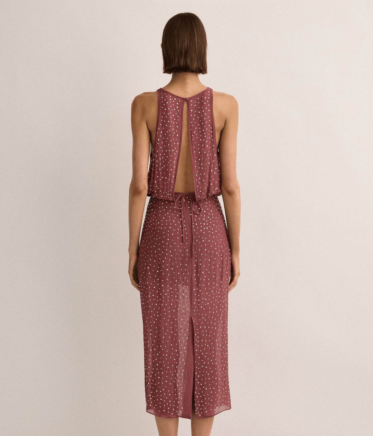 CRYSTAL EMBELLISHED SKIRT | PLUM | SJC MADE FOR TRAVEL SJC MADE FOR TRAVEL CRYSTAL EMBELLISHED SKIRT | PLUM