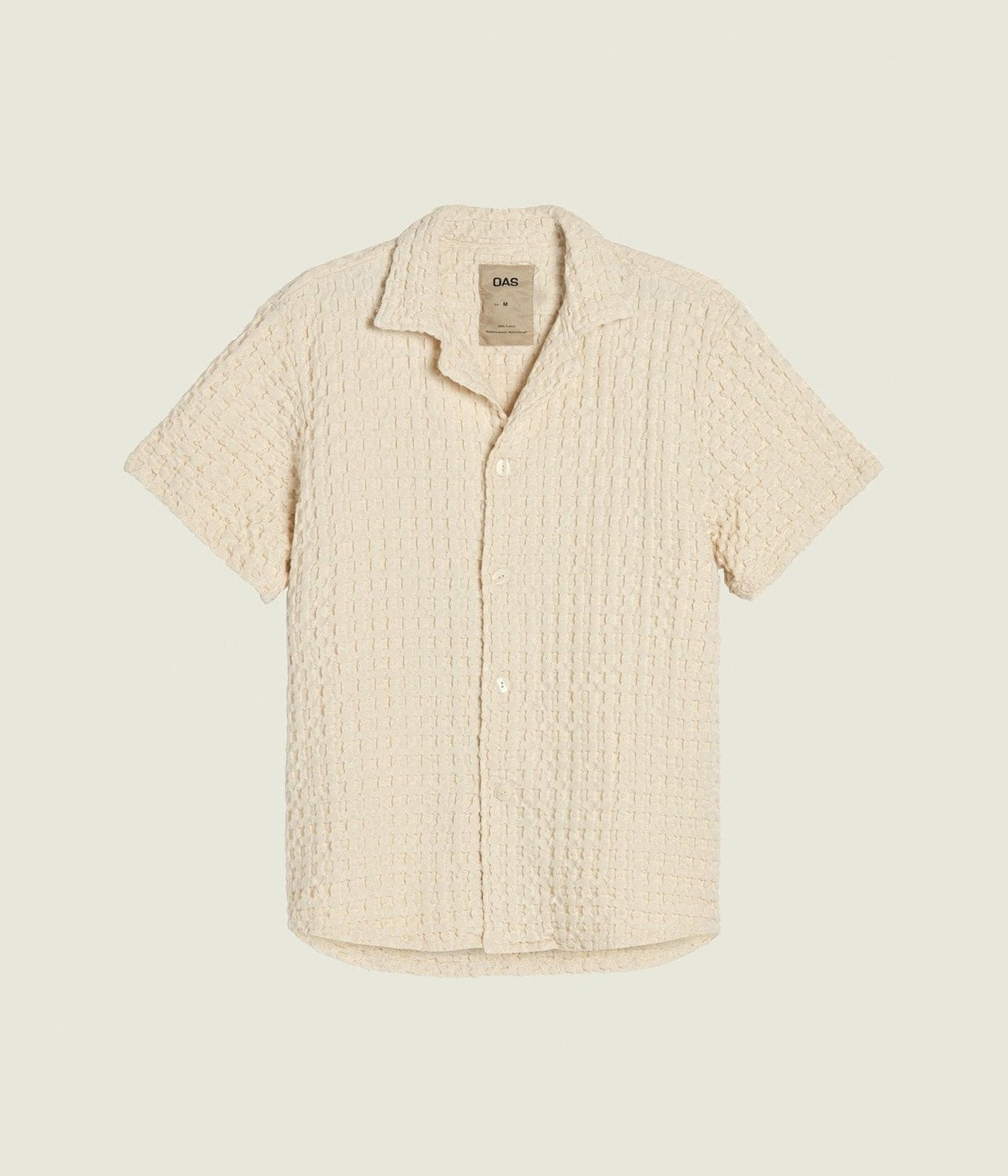 CUBA WAFFLE SHIRT - ECRU | OAS COMPANY | OAS COMPANY CUBA WAFFLE SHIRT - ECRU