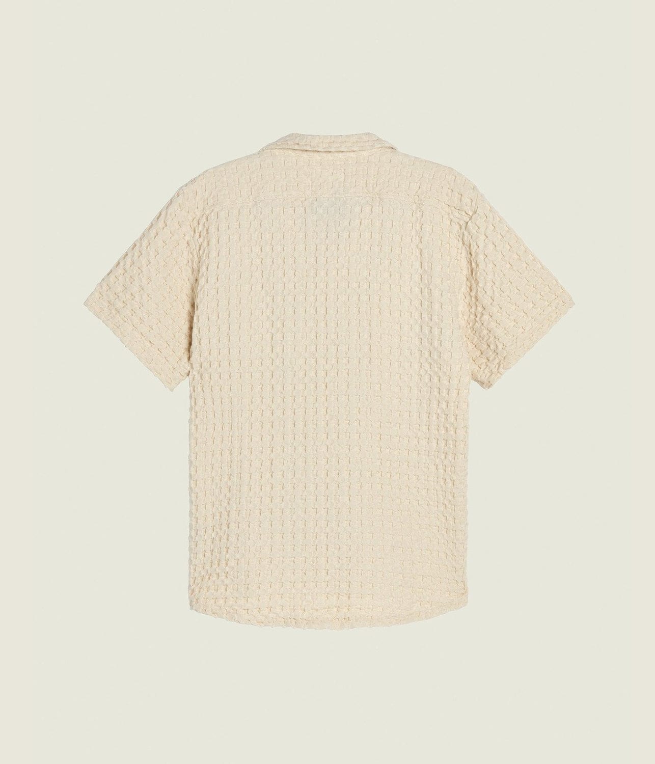 CUBA WAFFLE SHIRT - ECRU | OAS COMPANY | OAS COMPANY CUBA WAFFLE SHIRT - ECRU