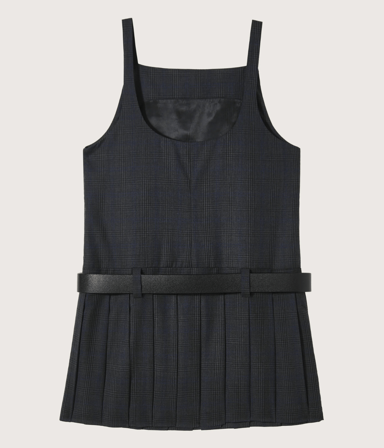 DANA WOOL CHECK MINI DRESS | COURTNEY ZHENG COURTNEY ZHENG DANA WOOL CHECK MINI DRESS