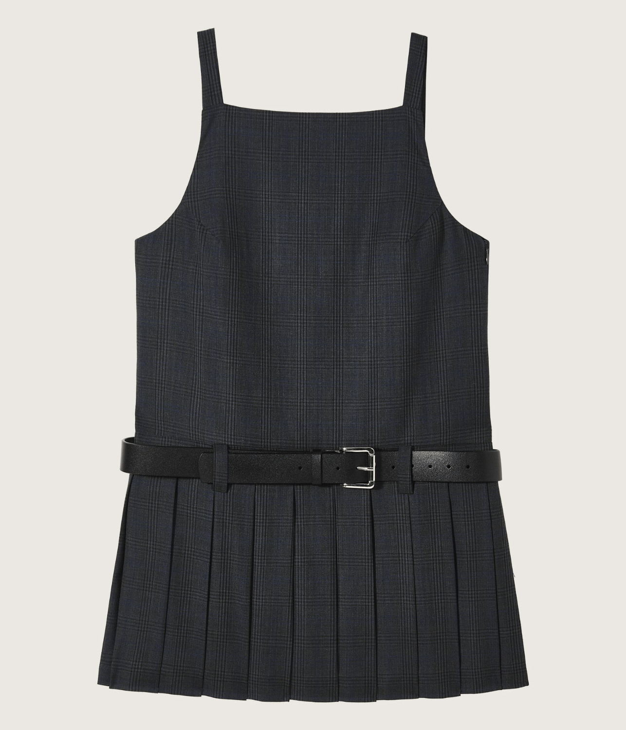 DANA WOOL CHECK MINI DRESS | COURTNEY ZHENG COURTNEY ZHENG DANA WOOL CHECK MINI DRESS