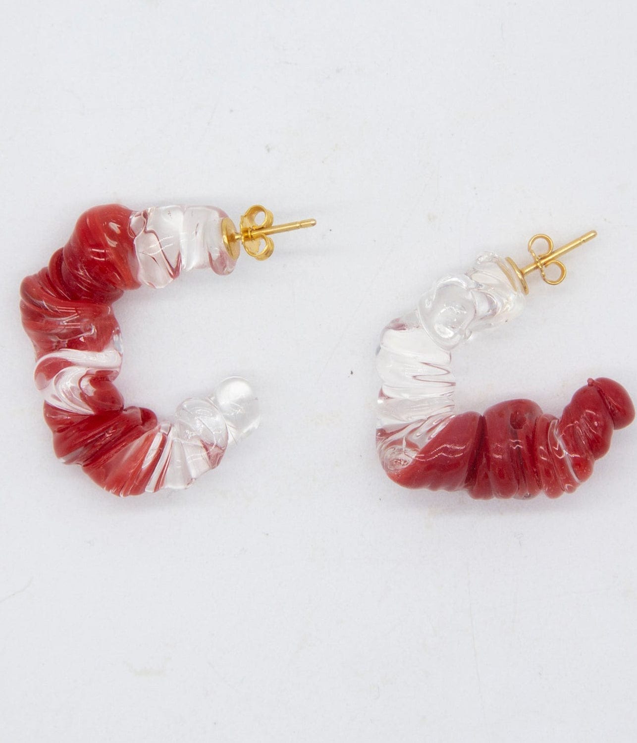 DARIA HOOPS- RED | LEVENS | LEVENS DARIA HOOPS- RED