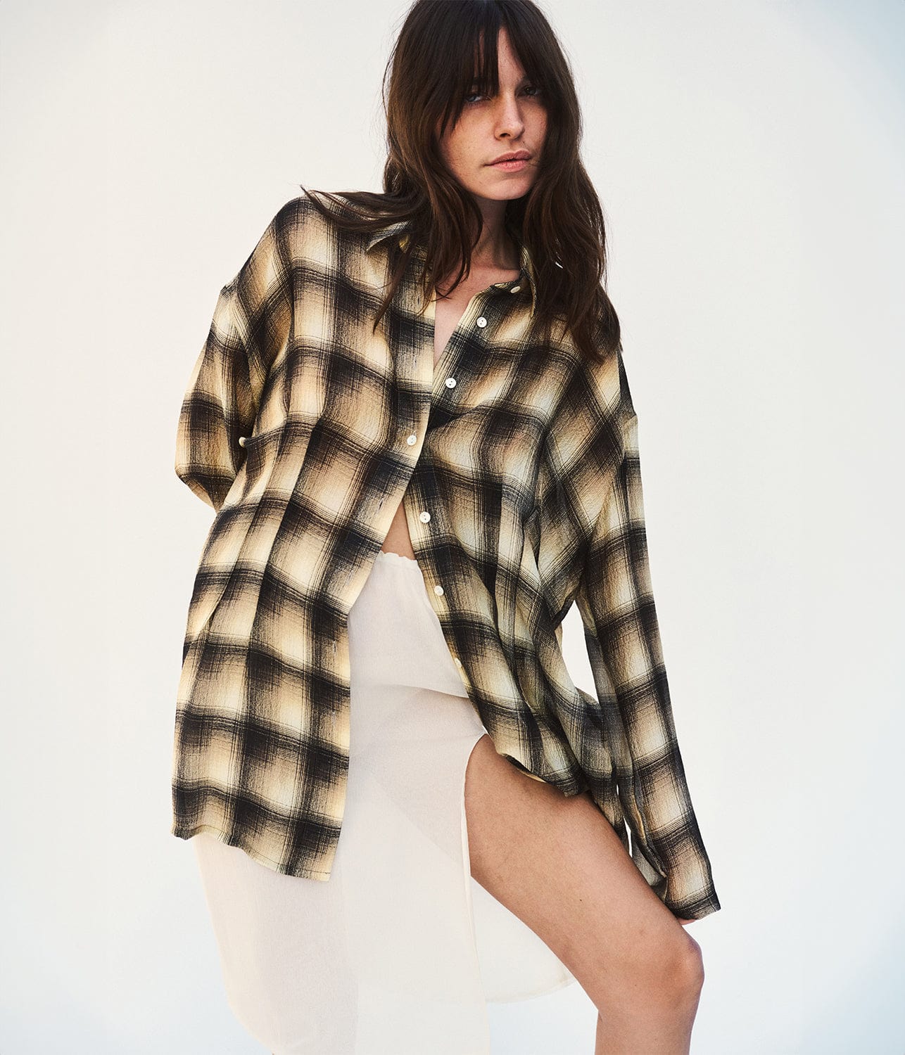 DART DETAIL SHIRT- CHECK MATIN DART DETAIL SHIRT- CHECK