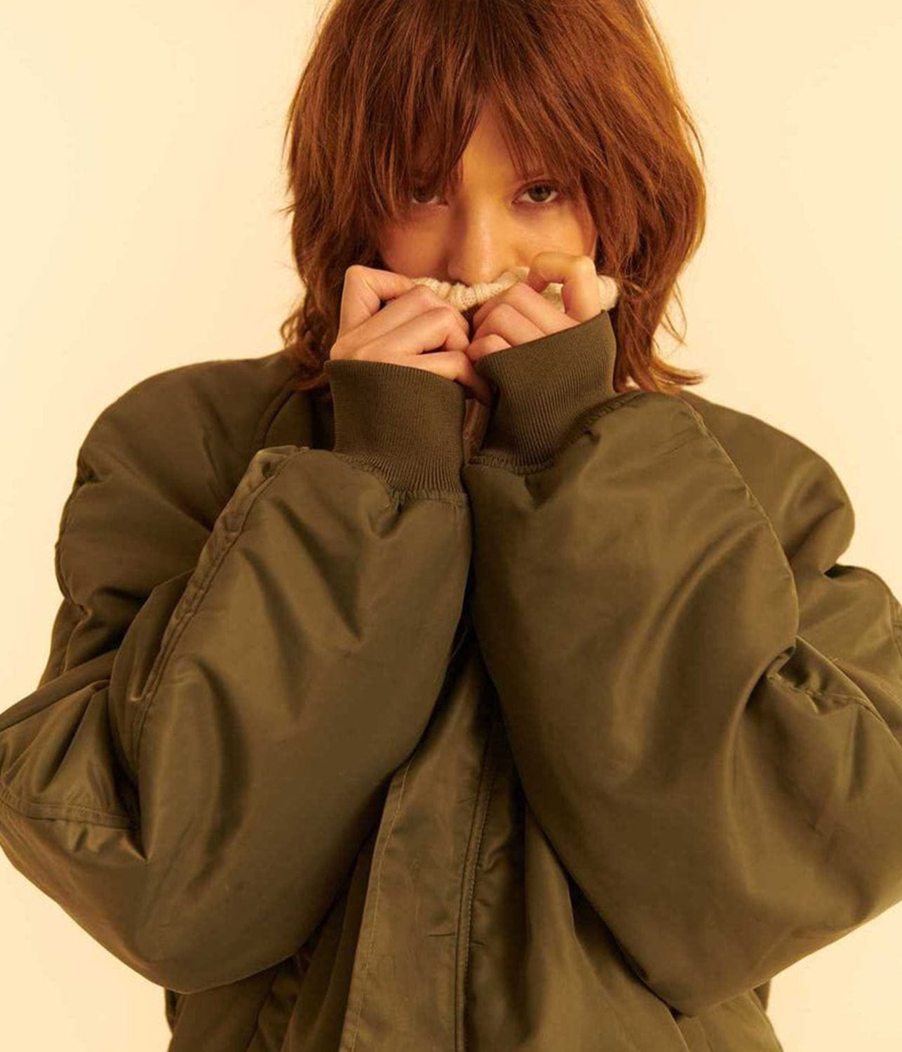 DECONSTRUCTED FLIGHT JACKET- GREEN | ÉTRE CÉCILE | ÉTRE CÉCILE DECONSTRUCTED FLIGHT JACKET- GREEN