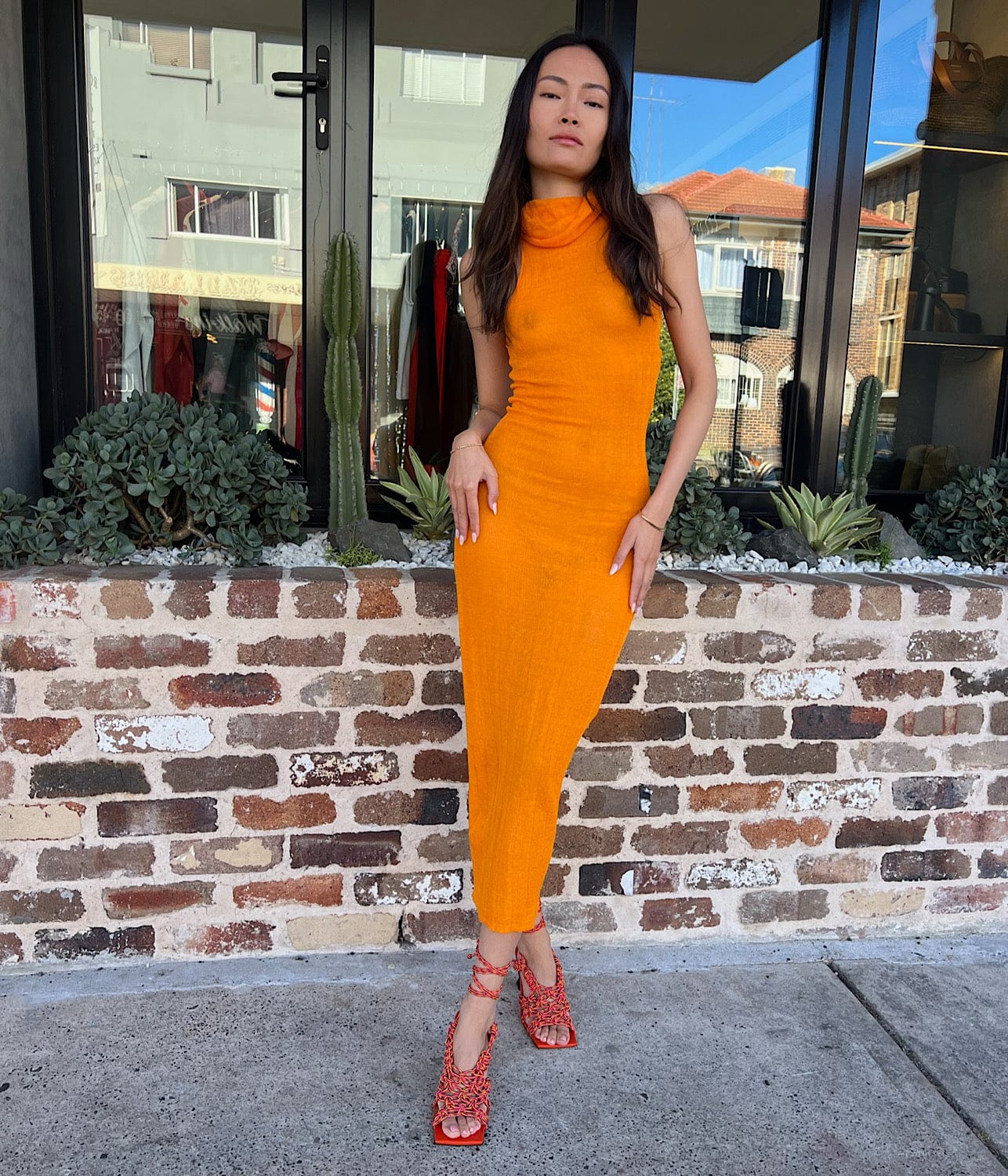 DELY DRESS- ORANGE | PALOMA WOOL | PALOMA WOOL DELY DRESS- ORANGE
