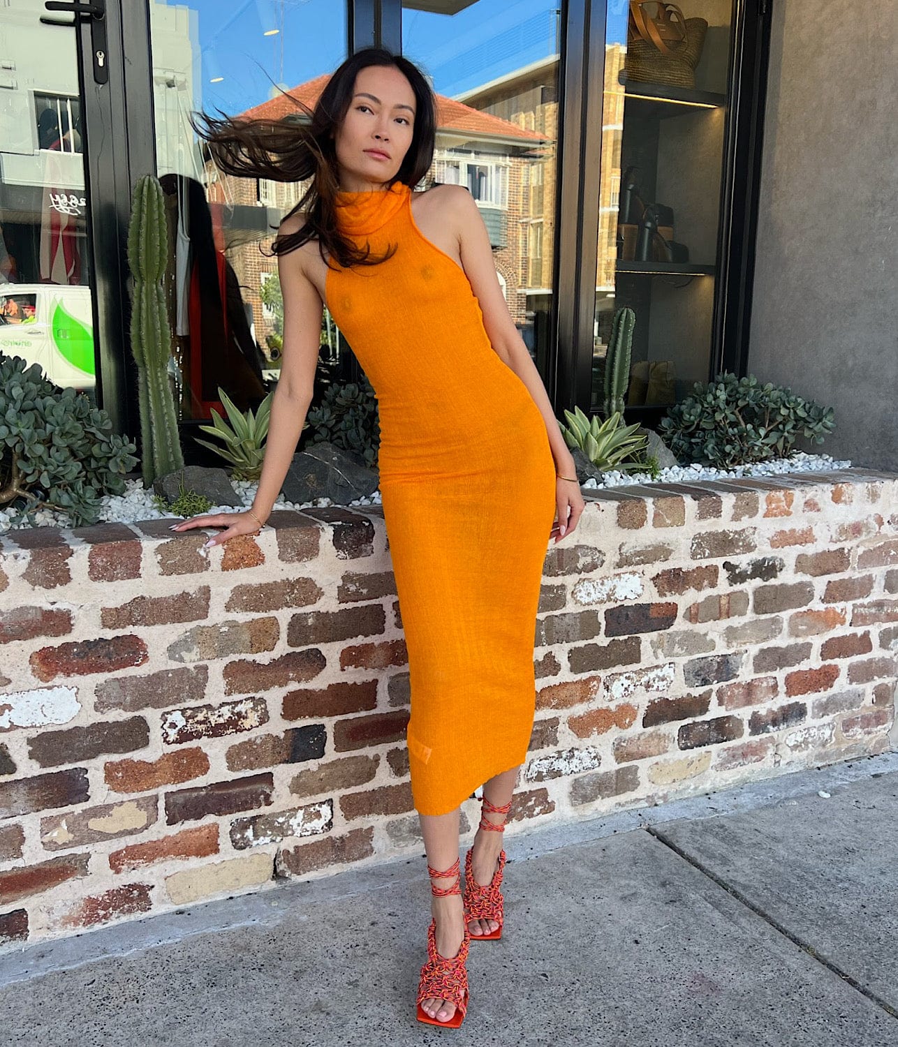 DELY DRESS- ORANGE | PALOMA WOOL | PALOMA WOOL DELY DRESS- ORANGE