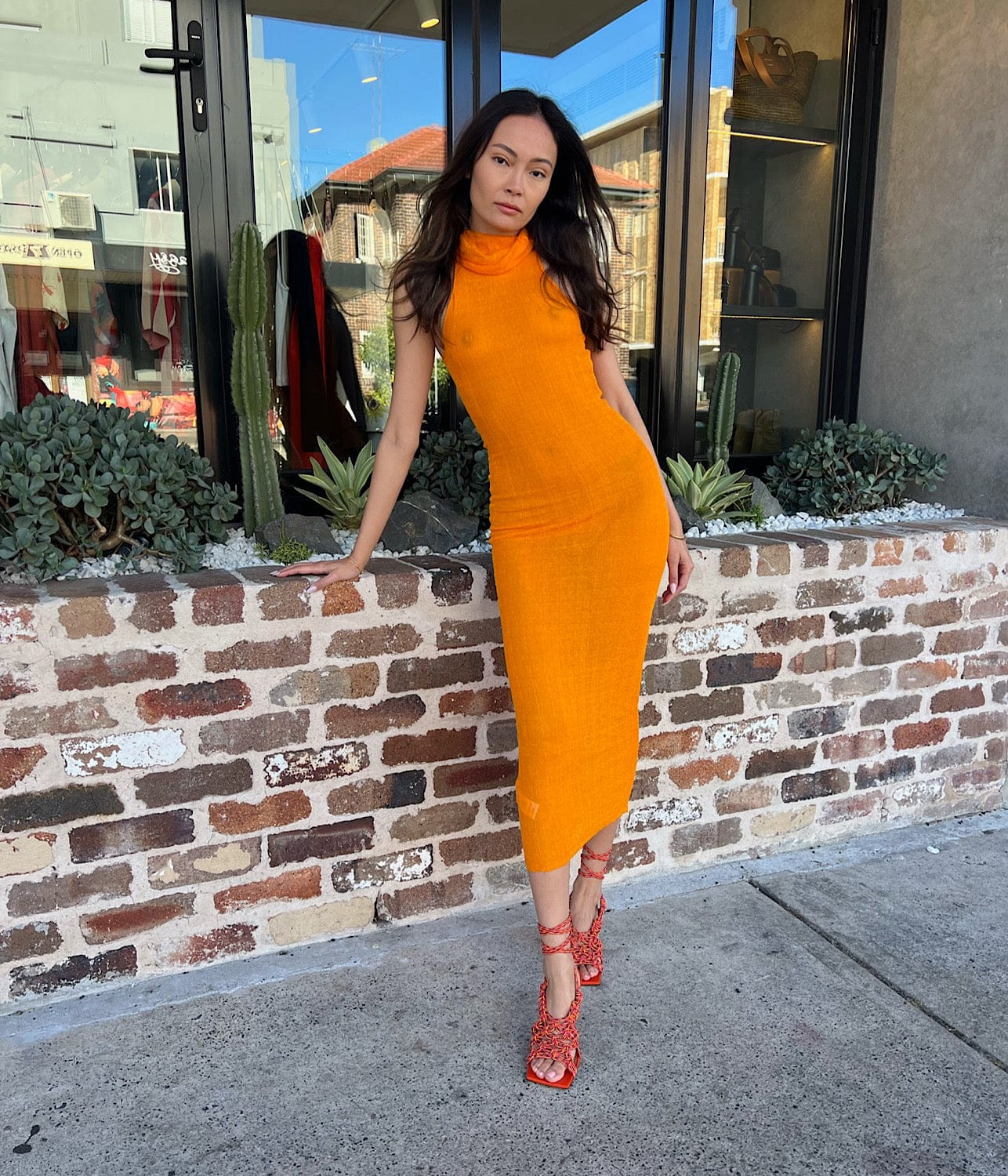 DELY DRESS- ORANGE | PALOMA WOOL | PALOMA WOOL DELY DRESS- ORANGE