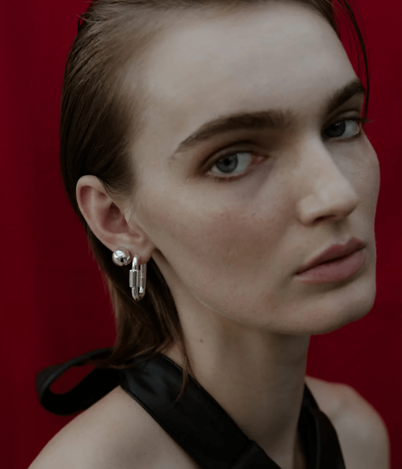 DISENGAGE HOOPS | SILVER | F + H STUDIOS F+H DISENGAGE HOOPS | SILVER