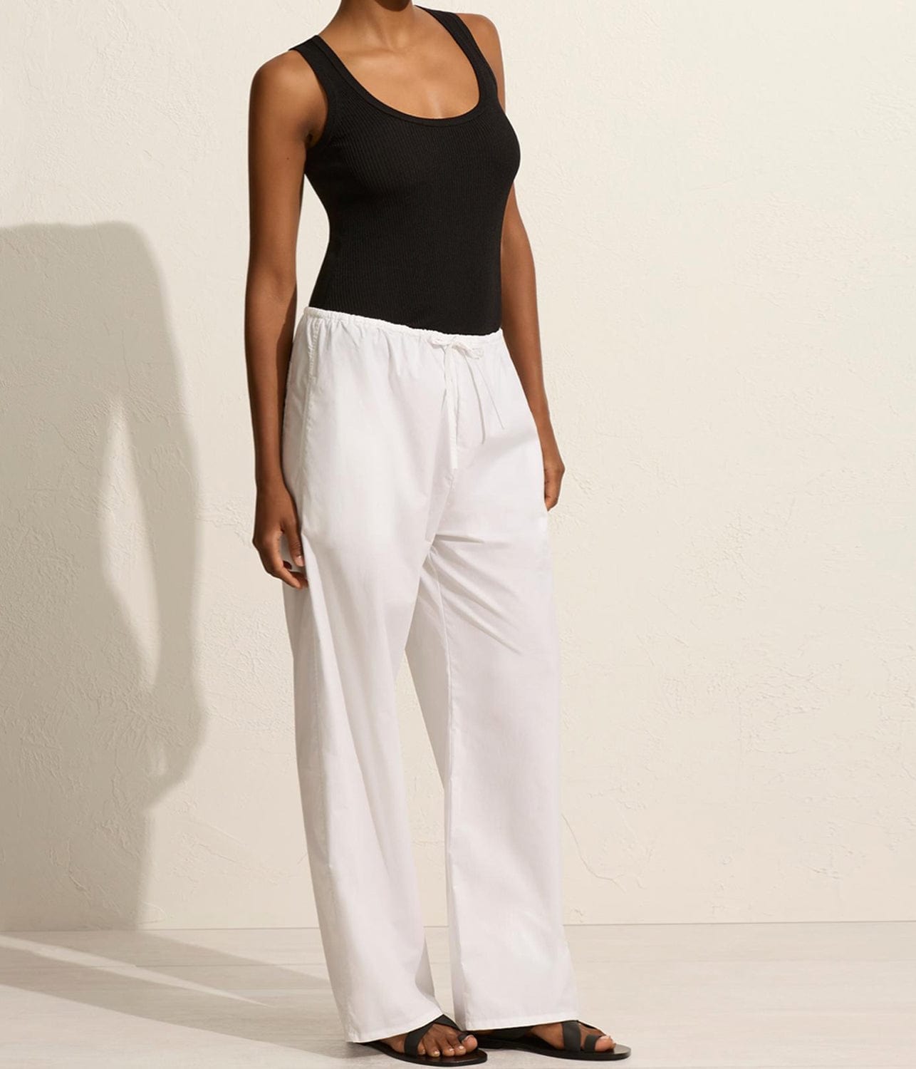 DRAWCORD PANT- WHITE | MATTEAU | MATTEAU DRAWCORD PANT- WHITE