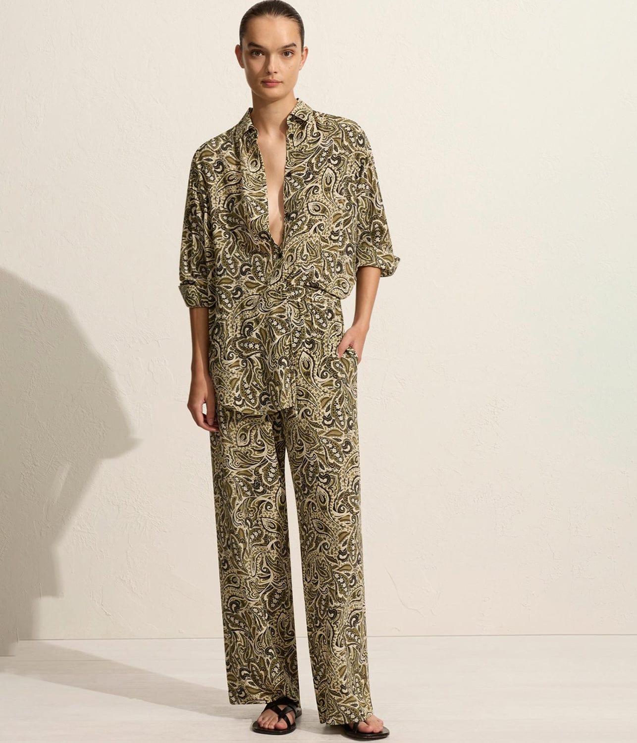 DRAWSTING TROUSER- PAISLEY | MATTEAU | MATTEAU DRAWSTING TROUSER- PAISLEY