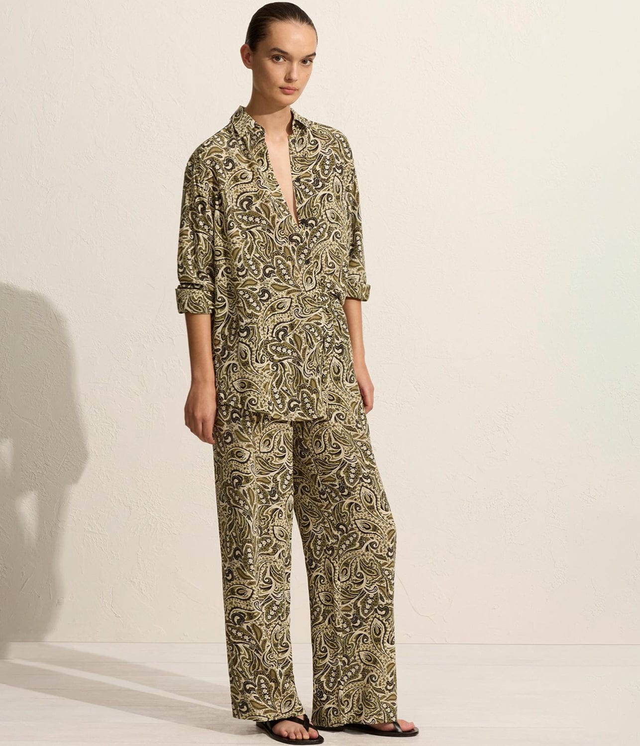 DRAWSTING TROUSER- PAISLEY | MATTEAU | MATTEAU DRAWSTING TROUSER- PAISLEY