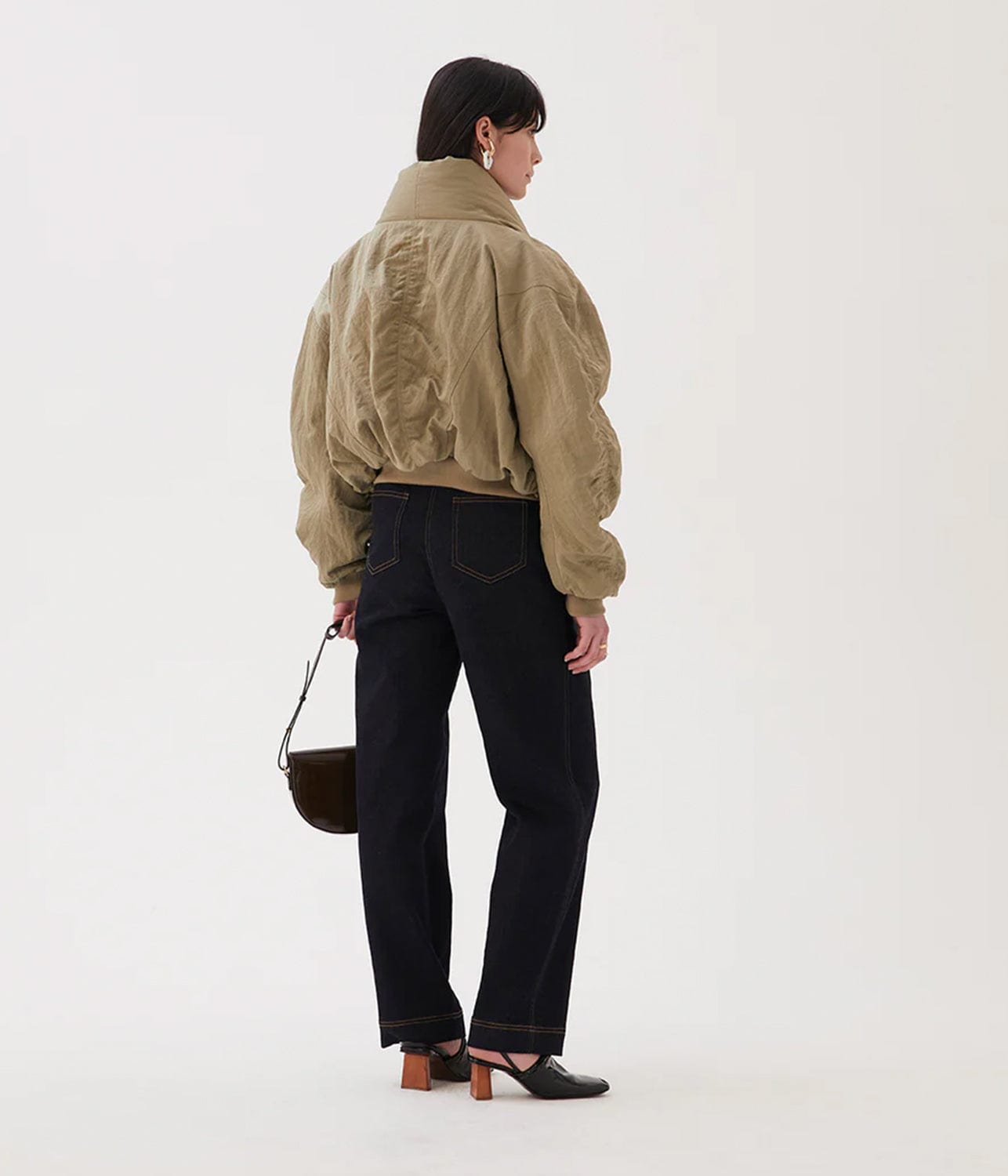DUVET JACKET- KHAKI | REJINA PYO | REJINA PYO DUVET JACKET- KHAKI