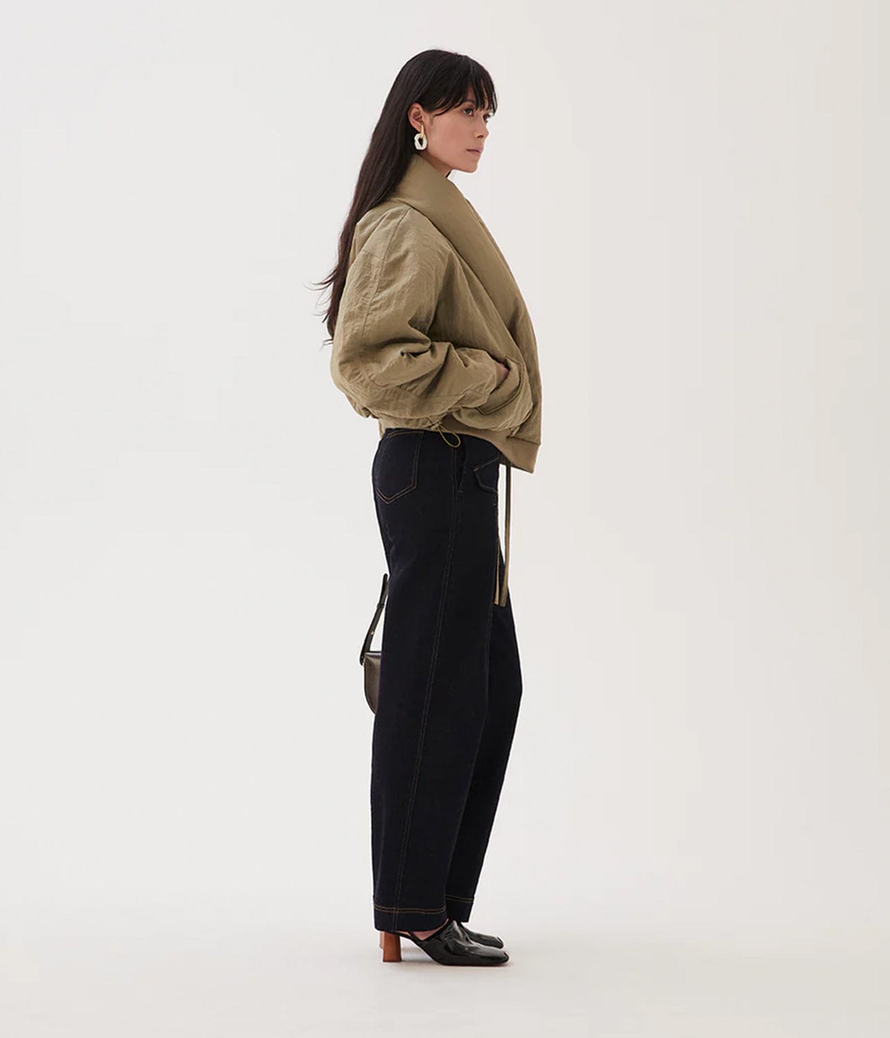 DUVET JACKET- KHAKI | REJINA PYO | REJINA PYO DUVET JACKET- KHAKI
