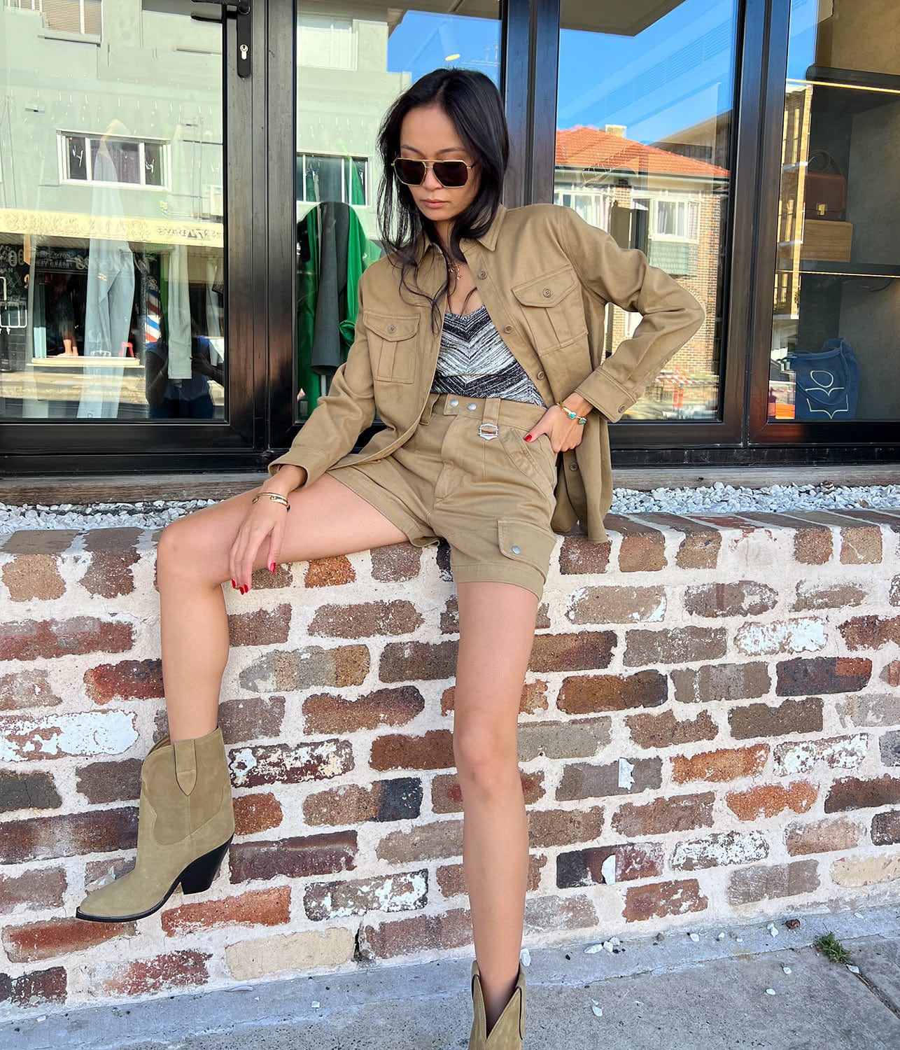 ELIANO SHORTS- BRONZE | ISABEL MARANT | ISABEL MARANT ELIANO SHORTS- BRONZE